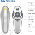 QUI Presentation Clicker Wireless Presenter Remote Clicker - Image 7