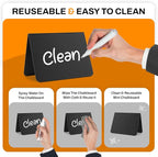 20 Pack Mini chalkboard signs for food, 4”x3” Small Reusable Chalk Board Signs - Image 3