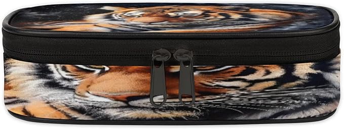 Pardick Pencil Case，3D Tiger Big Capacity Pencil Pouch Coin Pouch Stationery - Image 3