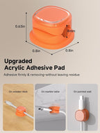 9 Pack Cord Organizer, Spring Cable Management, Adhesive Cute Cable Holder Clips - Image 3