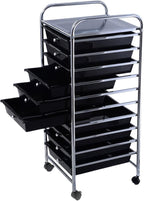 Giantex 10 Drawer Rolling Storage Cart Scrapbook Paper Office School Organizer - Image 9
