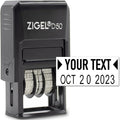 ZIGEL D50 Date Stamp with Your Custom Text by ZIGEL