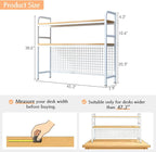 IOTXY 2-Tier Desktop Hutch Bookshelf - Image 2