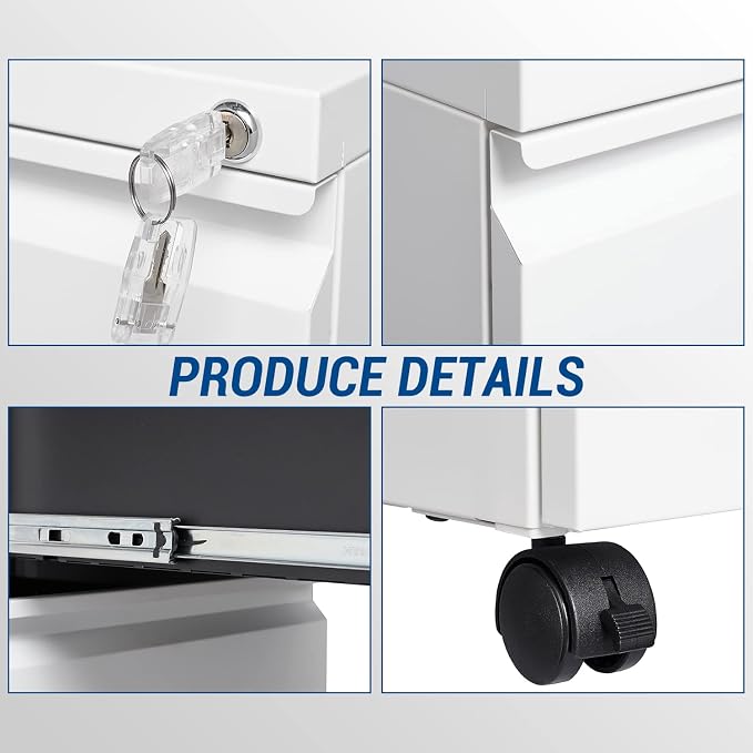 Fesbos 2 Drawer Vertical File Cabinet - Image 7