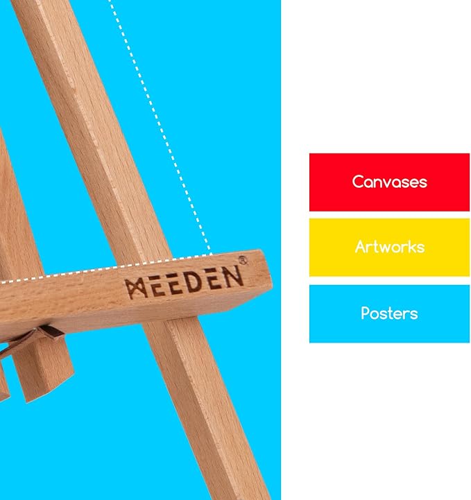 MEEDEN 16 Inch Tabletop Easel: 12 Pack Beech Wood Easel - Image 6