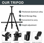 AROIC 4 Pack Art Painting Display Easel Stands, Portable Adjustable Aluminum - Image 4