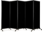 Upgrade Version Room Partition and Divider, Freestanding Rolling Dividers by StrongBird