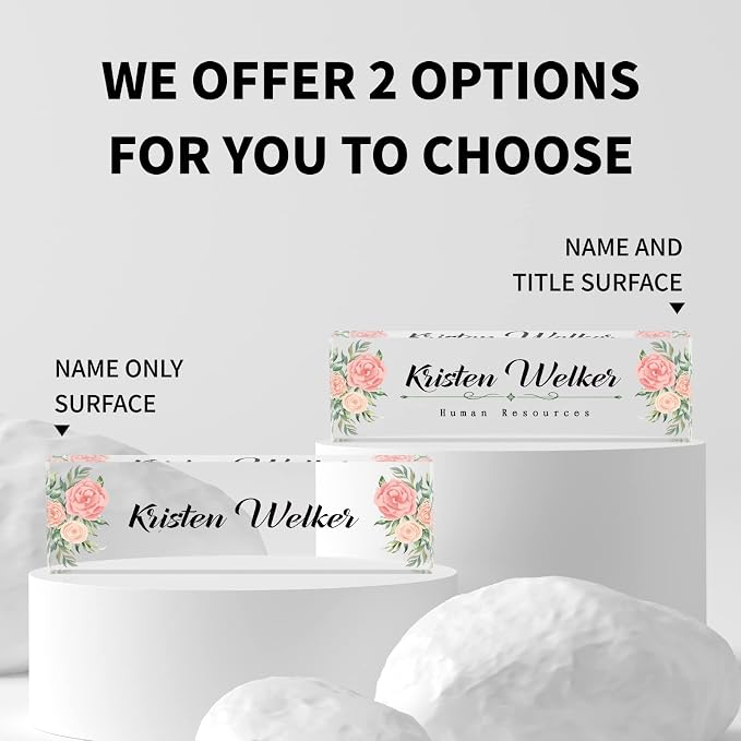 SalaGraphics Desk Name Plate Personalized, Custom - Image 2