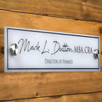 Personalized Office Door Sign, Custom Acrylic Name Plate - Image 2
