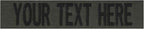 Custom Uniform Name Tapes Solid Colors. Olive Drab Webbing, 4 Inch Hook Fastener by NORTHERNSAFARI