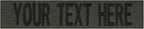 Custom Uniform Name Tapes Solid Colors. Olive Drab Webbing, 3.5 Inch Sew on by NORTHERNSAFARI