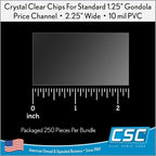 Price Data Channel Label Holder Chips, 2.25" L x 1.25" H, 10 Mil Thick - Image 6