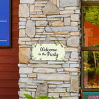 Signs ByLITA Magnolia White Personalized Hanging Wall or Door Sign | Custom - Image 2