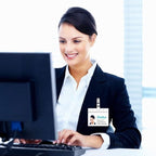100 Pack Horizontal ID Badge Holder - Image 4
