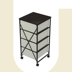 CASUNER Small Cabinet with Drawers Rolling 4 Drawer Mobile File Cabinet - Image 5