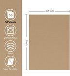 50 Sheets Brown Cardstock Paper, Colored Printer Paper 8.5 x 11, Card Stock - Image 2