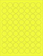 NextDayLabels - 8-1/2 x 11 Neon Color High Light Fluorescent Labels by NextDayLabels