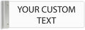 ALPHA DOG SIGNS Custom Projecting Hallway Nameplate, Personalized 2-Line Text by AlphaDog