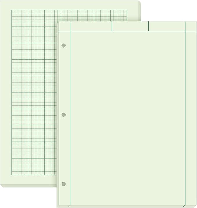 Seajan 2 Pcs Engineering Paper Notebook Engineering Computation Pad 8.5 x 11 by Seajan