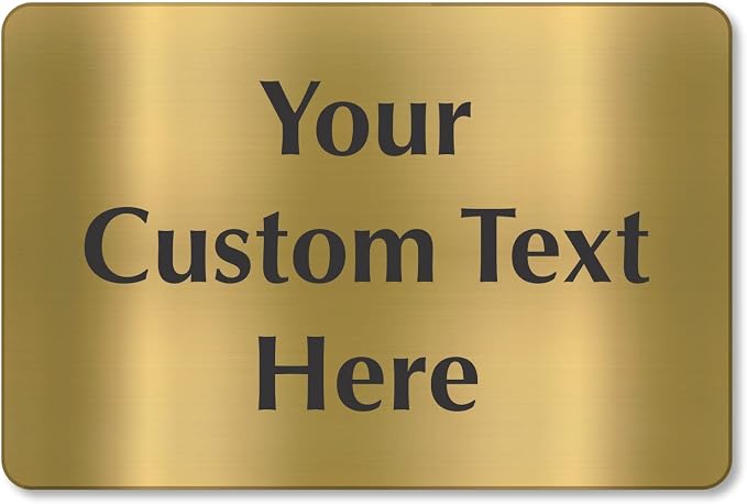 SmartSign Custom Brass Sign - Image 6