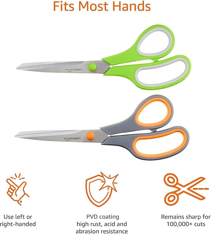 Amazon Basics Stainless Steel Scissors - Image 4