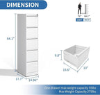 FLIXELIO 5 Drawer File Cabinet - Image 3