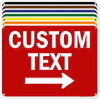 Custom Arrow, Custom Directional Sign, Right Arrow, 18x24 Inches, 55 mil thick by MySignCenter