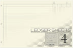 BookFactory Ledger Sheets/Large 4 Column Accounting Ledger Columnar Loose Leaf by BookFactory
