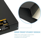 Lineco 13x19 Black Museum Storage Box, Removable Lid and Drop Front Design - Image 4
