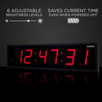 Ivation Oversized 36" Large Digital LED Clock | Big Digital Clock - Image 4