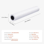 VEVOR Wide Format Paper, 24 in x 150 ft Plotter Paper, 4 Rolls CAD Bond Rolls - Image 8