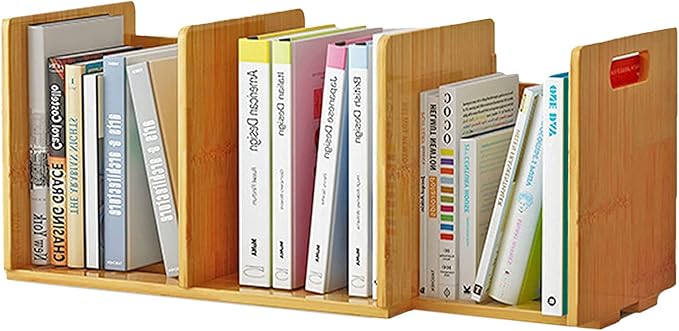 Fox Claw Desktop Bookshelf Expandable Desktop Organizer Counter Bookcase Desk by Fox+Claw
