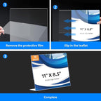 12 Pack L Shape Slanted Back 11x8.5 Plastic Sign Holders - Image 4