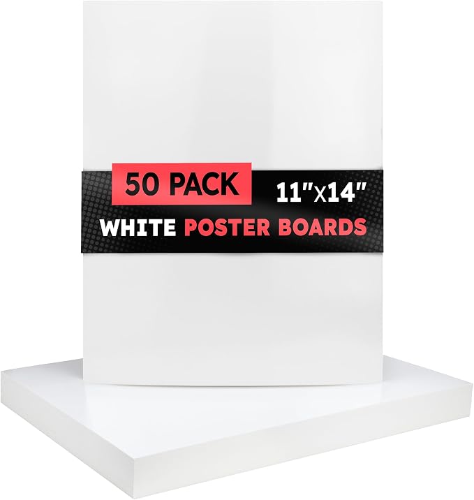 Hygloss Medium Poster Board 11x14 by HyglossProductsInc