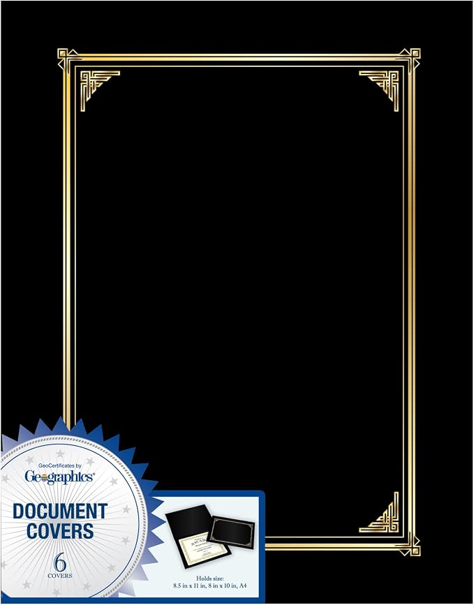 Geographics Classic Linen Certificate/Document Covers, 12.5” x 9.75” - Image 2