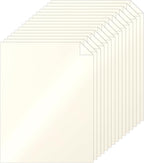 Silunkia 100 Sheets Cream Shimmer Cardstock 8.5 x 11 Ivory Paper, 200gsm/75lb by Silunkia