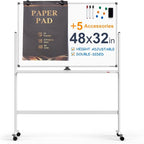 Large Dry-Erase Rolling Magnetic Whiteboard by TSJOFFICE