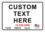 Custom Signs Outdoor Metal for Home Office Business, Personalized, Man Cave by avgrafx
