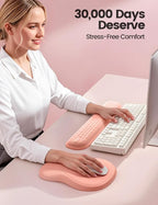 Meatanty Keyboard and Mouse Wrist Rest Set, Ergonomic Wrist Pad Support - Image 2