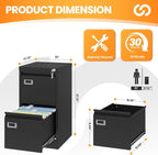 AFAIF 2 Drawer File Cabinet - Image 3