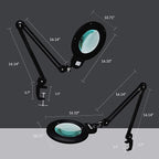Neatfi XL Bifocal LED Magnifying Lamp, 7-Inch Acrylic Lens, 5D/20D Magnification - Image 7