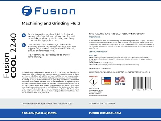 Machining, and Cutting Fluid | Fusion Cool 2240 | General Purpose Coolant - Image 6