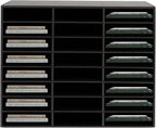 Literature Organizer with 24 Compartments | Adjustable Desktop File Sorter Mail by Unknown