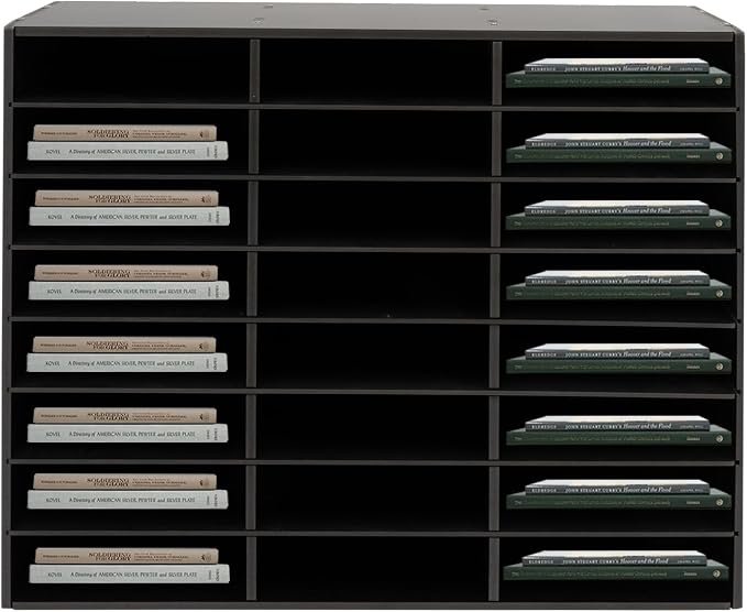 Literature Organizer with 24 Compartments | Adjustable Desktop File Sorter Mail by Unknown
