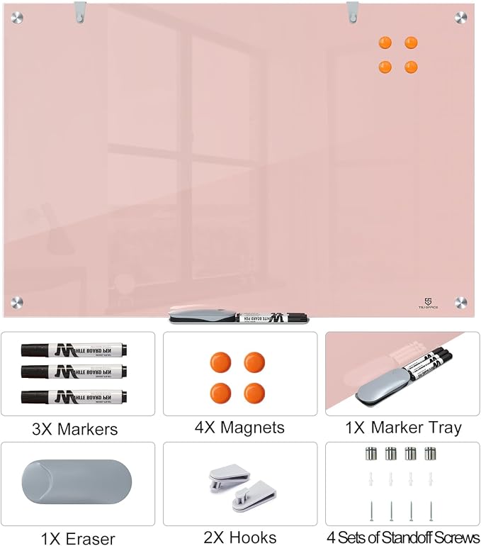 TSJ OFFICE Glass Dry-Erase Board - Image 4