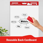 VISCOO Thickened Sticky Easel Pad, 25 x 30 Inches Flip Chart Paper - Image 7
