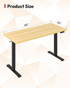 SANODESK Electric Standing Desk 60 x 24 Inches Whole-Piece Desktop Height - Image 2