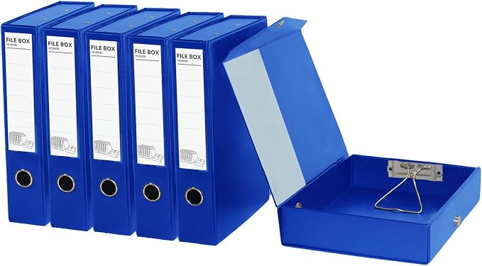 URbantin 6 Pack Foldable Plastic Box Files A4 by URbantin