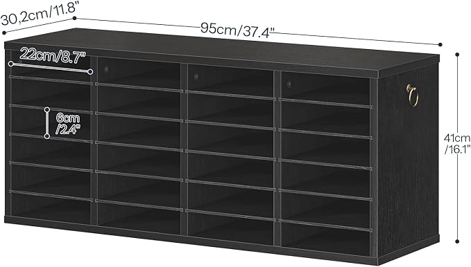 HOOBRO Literature Organizers, 24 Compartments Office Mailbox - Image 3