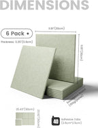 Fluxynara Large Felt Bulletin Board 36" x 24" Cork Board Alternative-6 Pack - Image 2